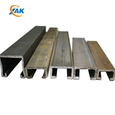 XAK OEM Metal Strut System Hot Dip Galvanized Uni Strut Half Perforated Slotted C Channel Metallic Steel